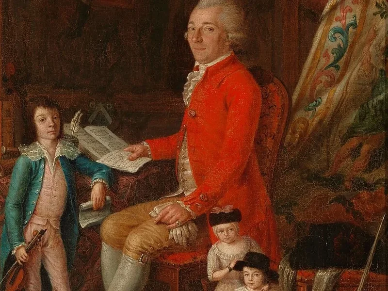 1756-Henri Joseph Bernard Nieuwenhuysen - Ritratto di famiglia di Alexander Jozef de Vijlder, alferis della Nobile Gilda degli Arcieri